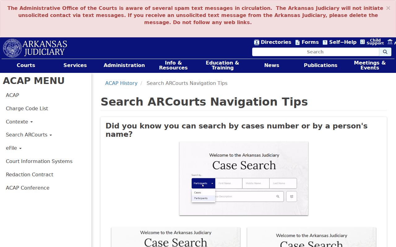 Ashley County warrant search navigation guidance