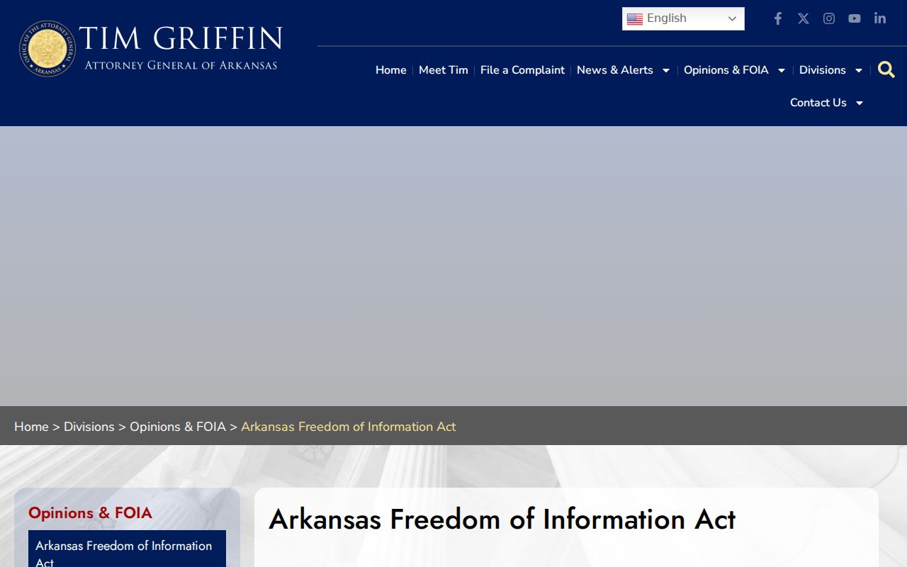 Arkansas FOIA source for Ashley County warrant records